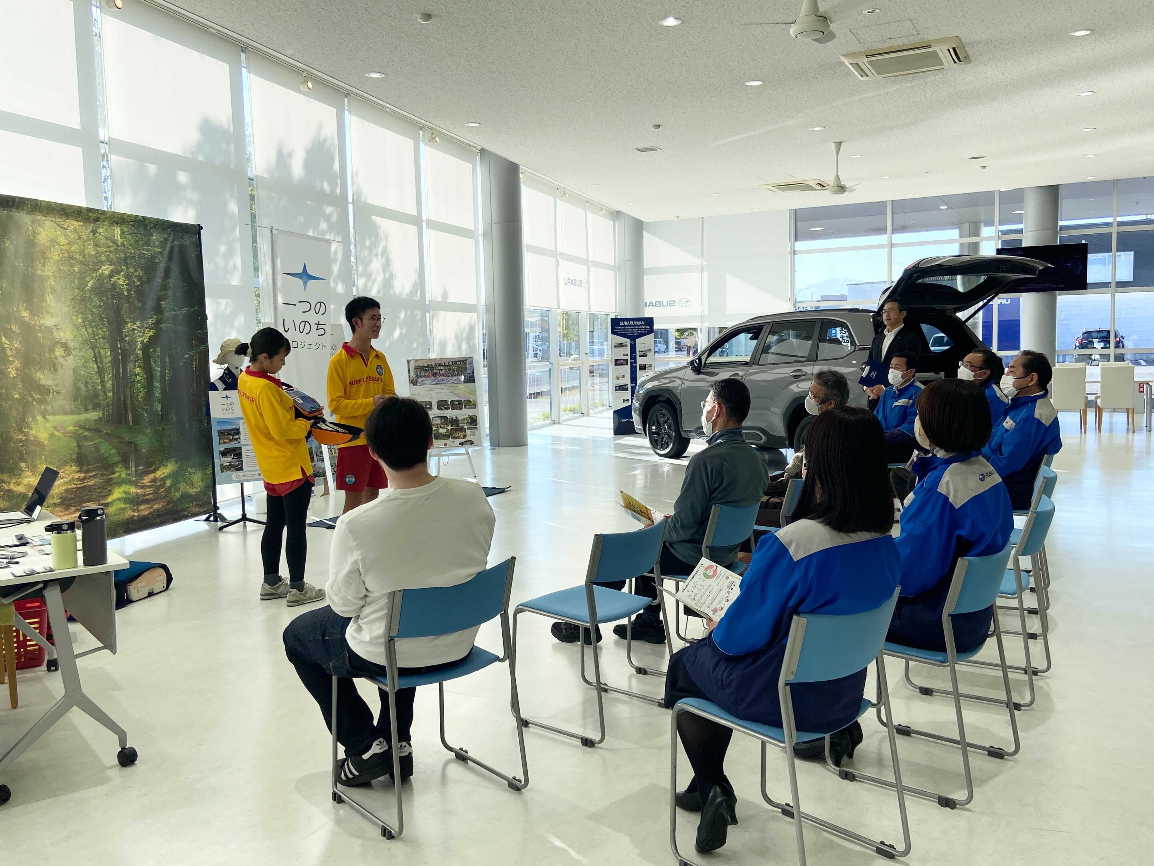 AED＆心肺蘇生体験講習の様子