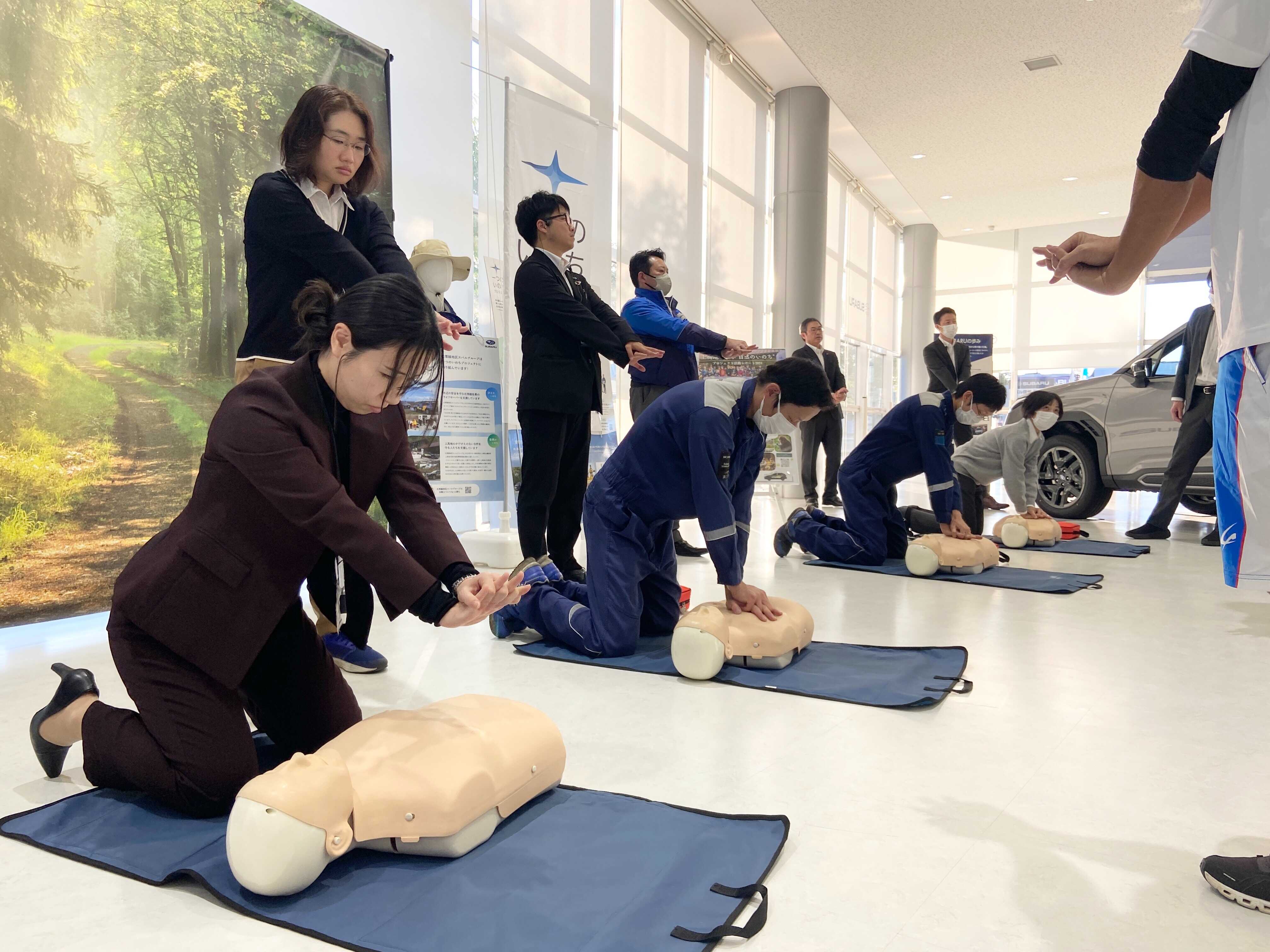 心肺蘇生の様子
