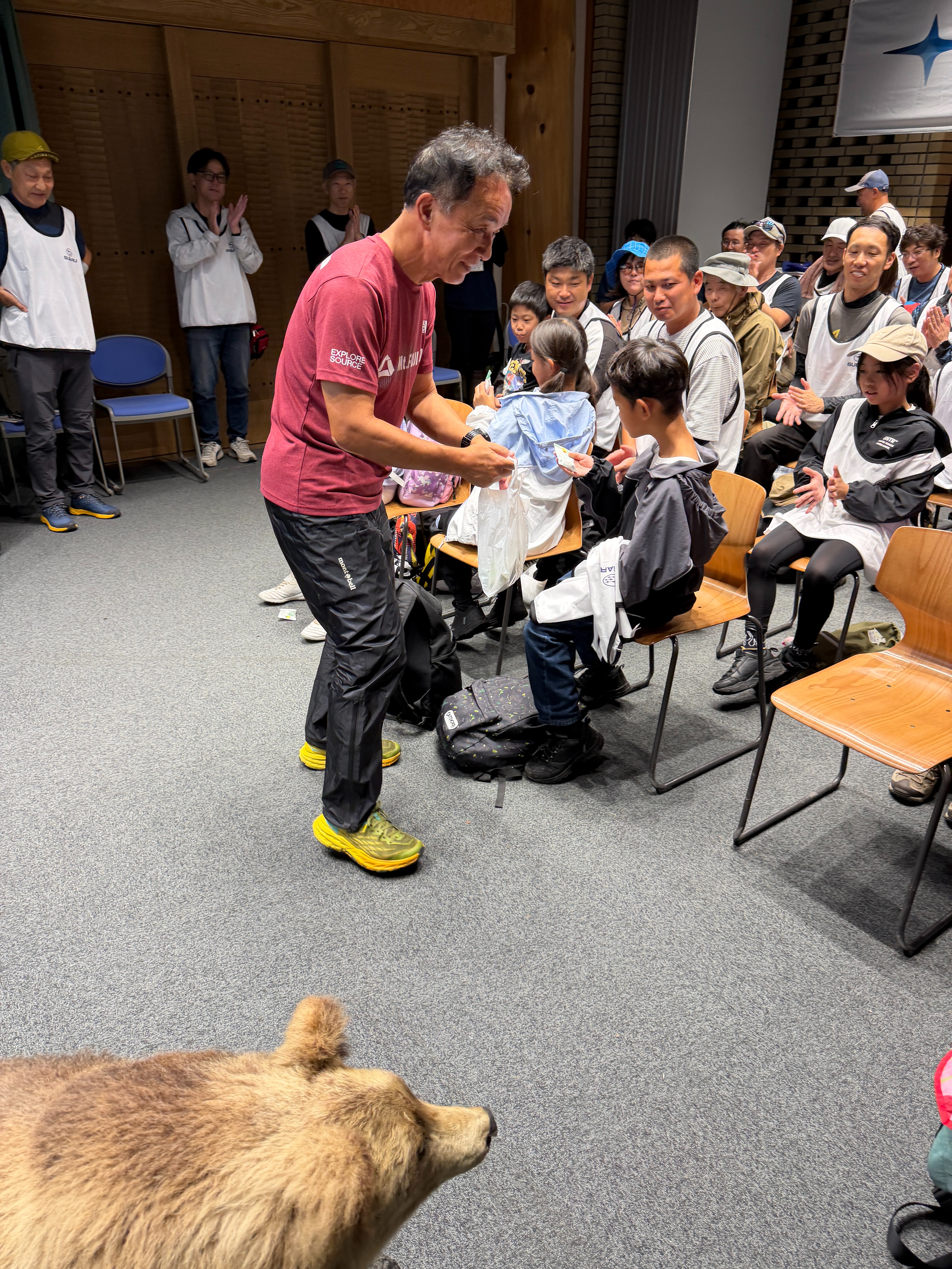 上高地での活動の様子